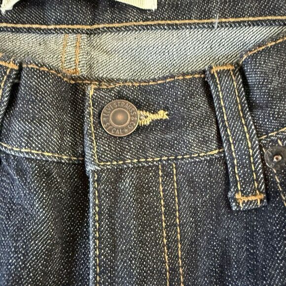 Levi’s 505 Dark Wash Jeans 28 x 28 Regular Straight Leg Denim Boys Size 16 - Picture 8 of 9